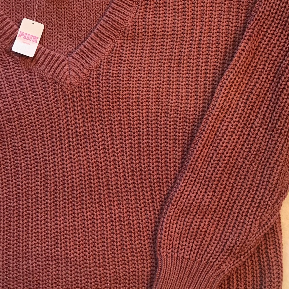 Last🍁Pink Victoria’s Secret BOYFRIEND V-NECK S… - Picture 3 of 4